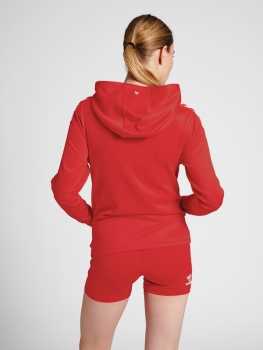 Damen Hoodie Hummel Core XK Poly Sweat - Rot